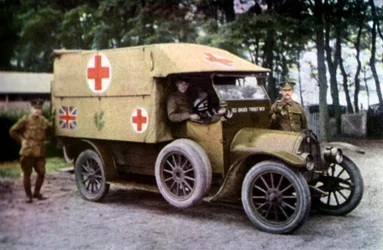Rotes Kreuz LKW, Marne, September 1914